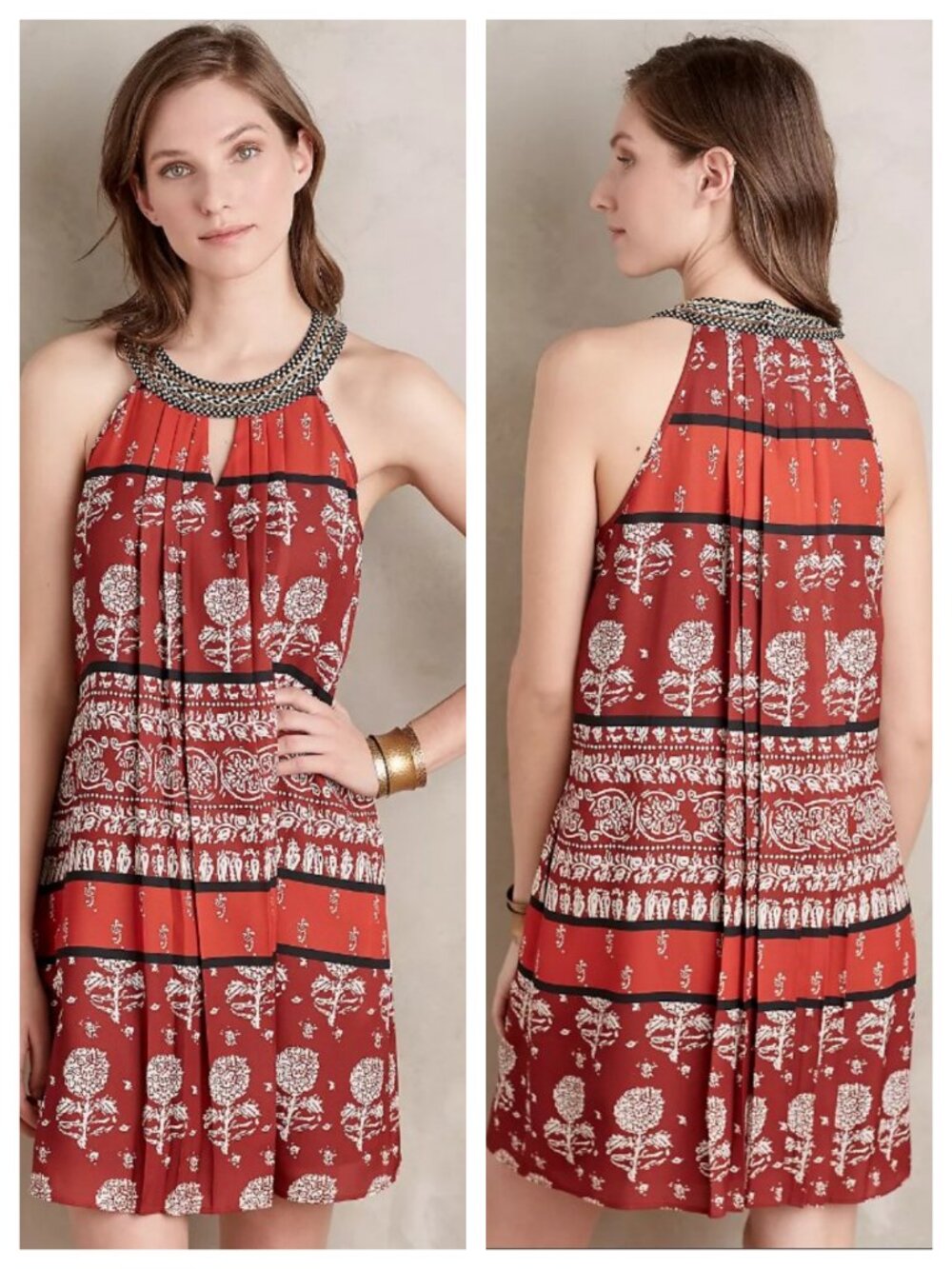 New Anthropologie Ranna Gill Kaza Swing Dress 6